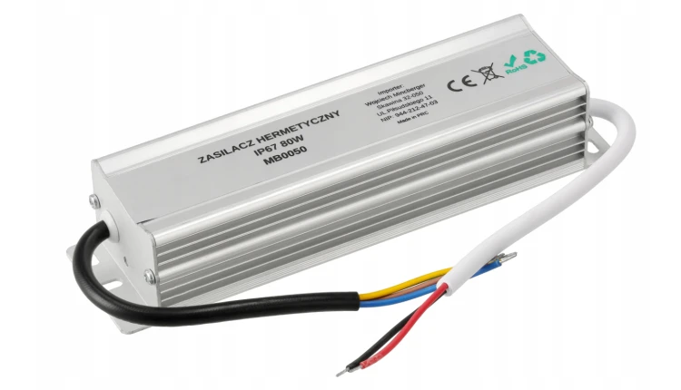 Zasilacz LED hermetyczny - IP67 - 24V - 80W - 3,3A