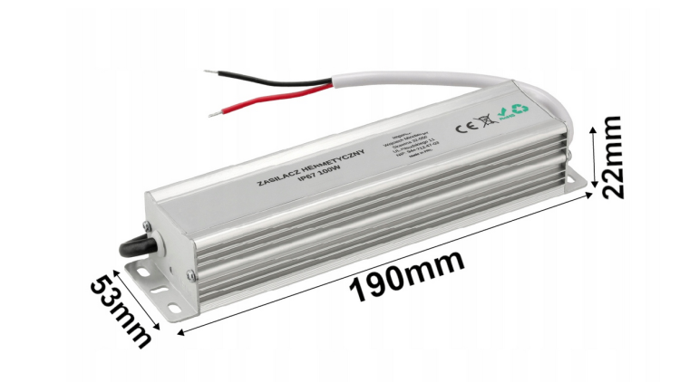 Zasilacz LED hermetyczny - IP67 - 24V - 120W - 5A