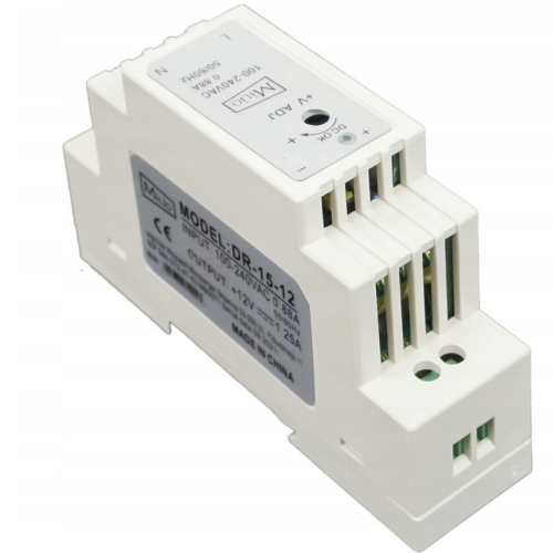 Zasilacz LED na szynę DIN 12V - 15W - 1,25A