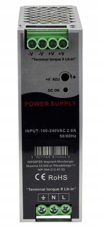 Zasilacz LED na szynę DIN 24V - 120W - 5A