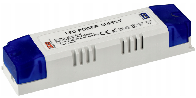 Zasilacz LED meblowy 24V - 60W - 2,5A - IP20