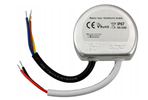 Zasilacz LED do puszki - 12V - 25W - 2,08A - IP67