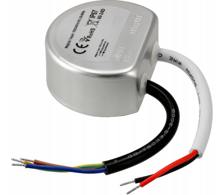 Zasilacz LED do puszki - 24V - 60W - 2,5A - IP67