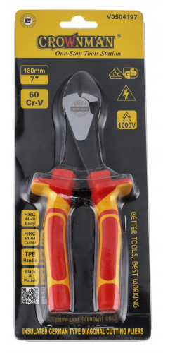 Szczypce tnące boczne izolowane 180mm