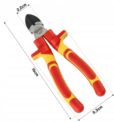 Szczypce tnące izolowane 160mm