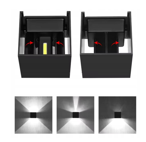 Lampa elewacyjna LED ścienna 7W - 360lm - 4000K - IP65