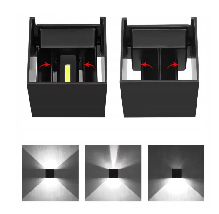 Lampa elewacyjna LED ścienna 7W - 360lm - 4000K - IP65
