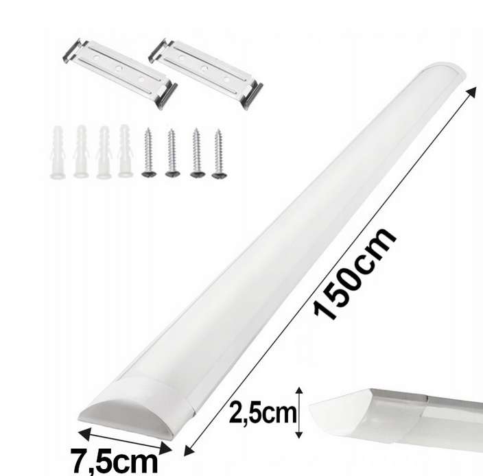 Panel LED baten 150cm -50W - 4500lm - IP44 - 4500K
