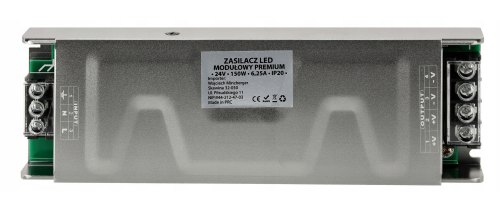 Zasilacz LED modułowy Premium 24V - 150W - 6,2A - IP20