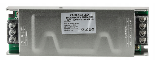 Zasilacz LED modułowy Premium 12V - 100W - 8A - IP20