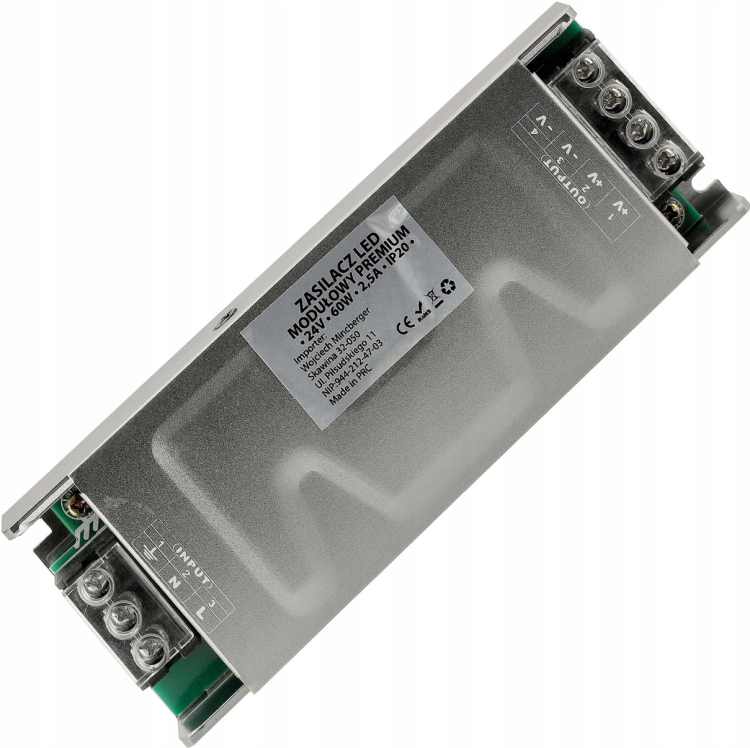 Zasilacz LED modułowy Premium 24V - 60W - 2,5A - IP20