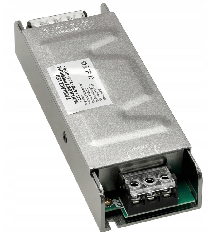 Zasilacz LED modułowy Premium 24V - 60W - 2,5A - IP20