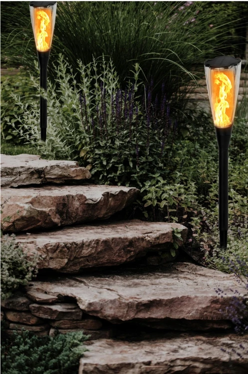 Lampa solarna LED POCHODNIA Premium IP65 - 65cm