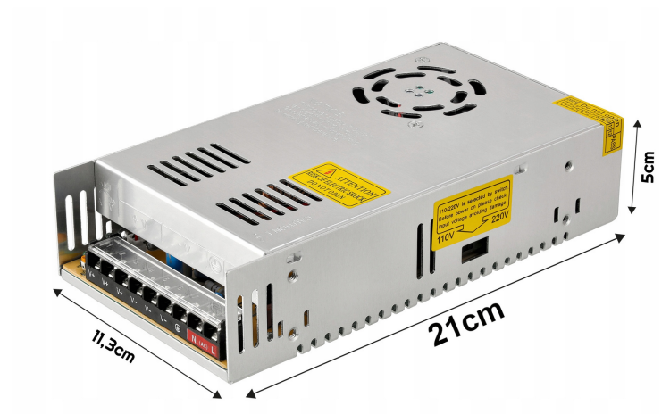 Zasilacz LED modułowy 12V - 400W - 33,33A - IP20