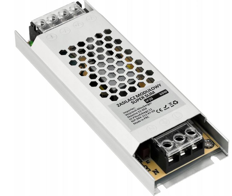 Zasilacz modułowy LED Super Slim - 24V - 60W - 2,5A - IP20