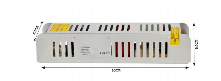 Zasilacz LED slim 12V - 150W - 12,5A - IP20