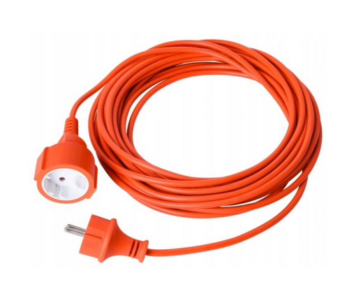 Przedłużacz uniwersalny pomarańczowy 10m 2x1mm2