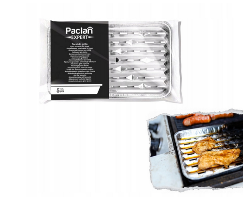 Tacki do grila aluminiowe 34x22 - 5szt