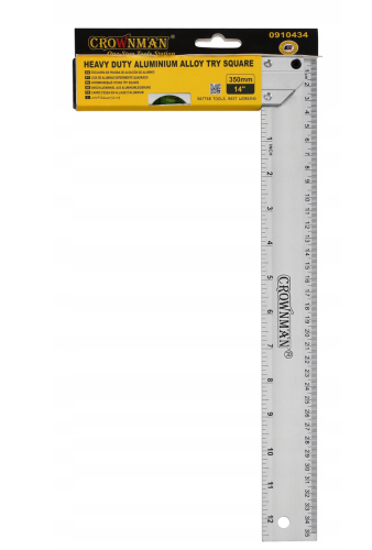 Kątownik stolarski aluminiowy z poziomicą 350mm