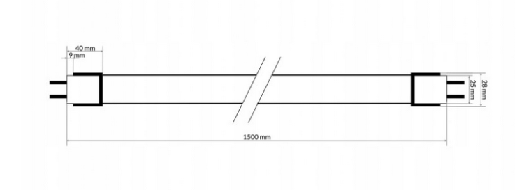 Świetlówka LED 150cm - 25W - 3375lm - barwa neutralna Eco Light