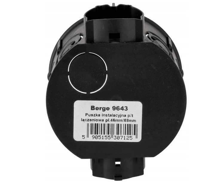 Puszka elektryczna podtynkowa łączona 46mm