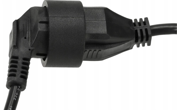 Przedłużacz 10m sieciowy z uziemieniem 1 gniazdo - czarny 3*1,5 mm2 16A 2500W