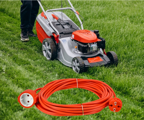 Przedłużacz 230V 10M pomarańczowy 2x1mm2 13A 2000W