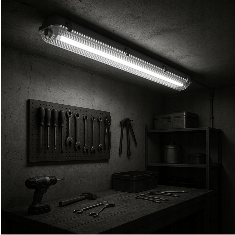 Oprawa hermetyczna LED 1x120cm z robłyśnikiem - IP65