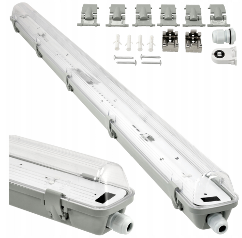 Oprawa hermetyczna LED 1x120cm z robłyśnikiem - IP65