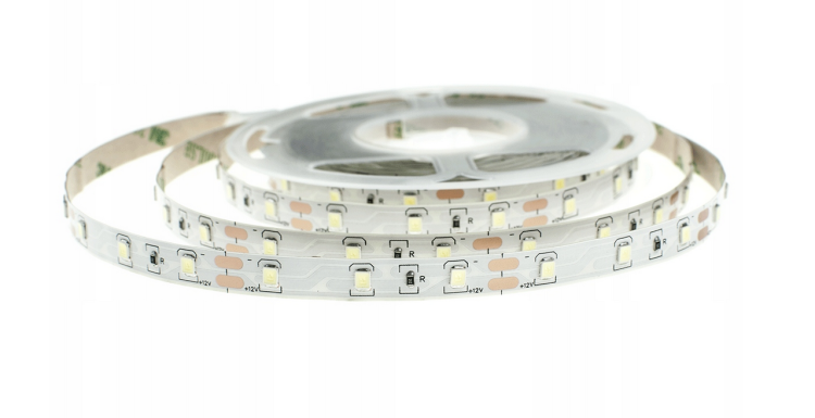 Taśma LED 2835 12V - 4,8W - IP20 - 5M - barwa neutralna