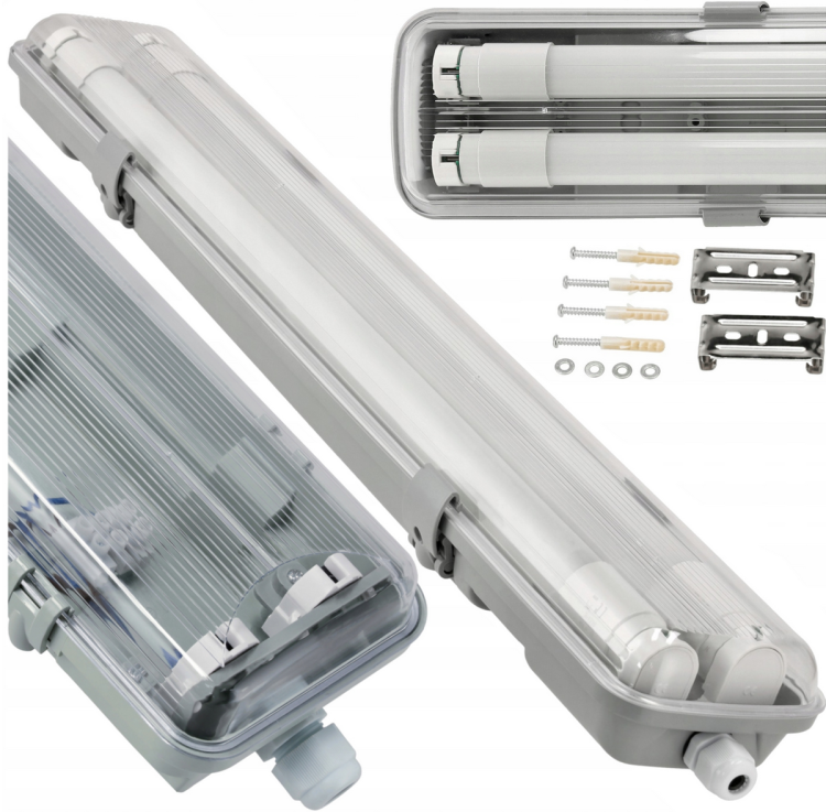 Oprawa hermetyczna LED 2x60 bez blachy
