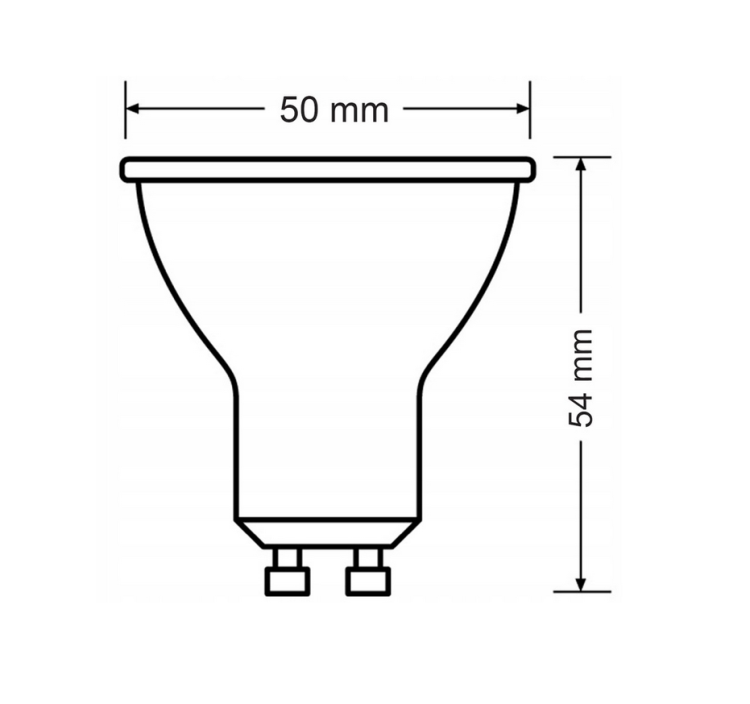 Żarówka LED Philips GU10 - 6.7W - 670lm - barwa ciepła Corepro 60°