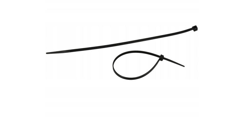 Opaski zaciskowe czarne 3,6x200mm - 100sztuk.