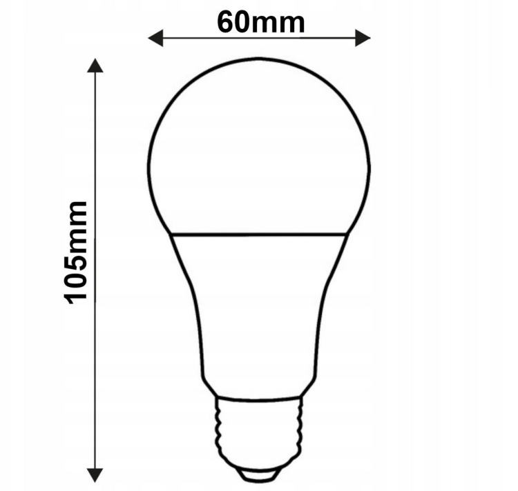 Żarówka LED Filament E27 - 8W - barwa neutralna