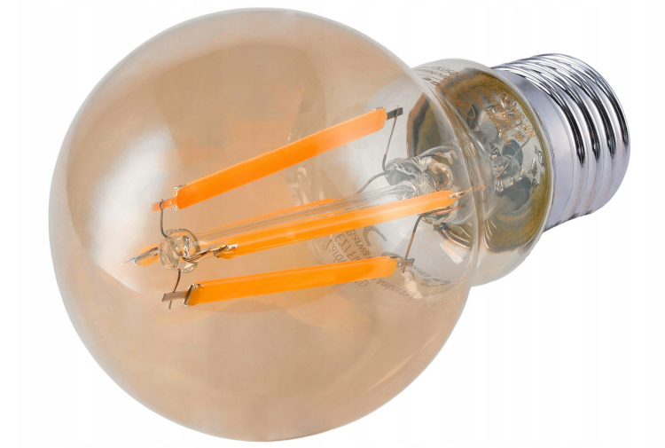 Żarówka LED Filament Amber E27 - 6W - barwa ciepła