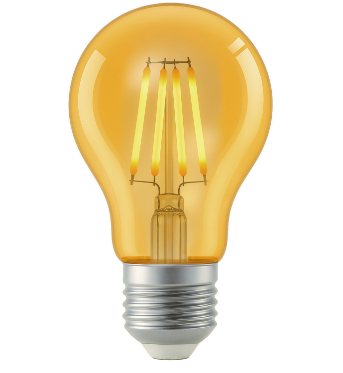 Żarówka LED Filament Amber E27 - 6W - barwa ciepła