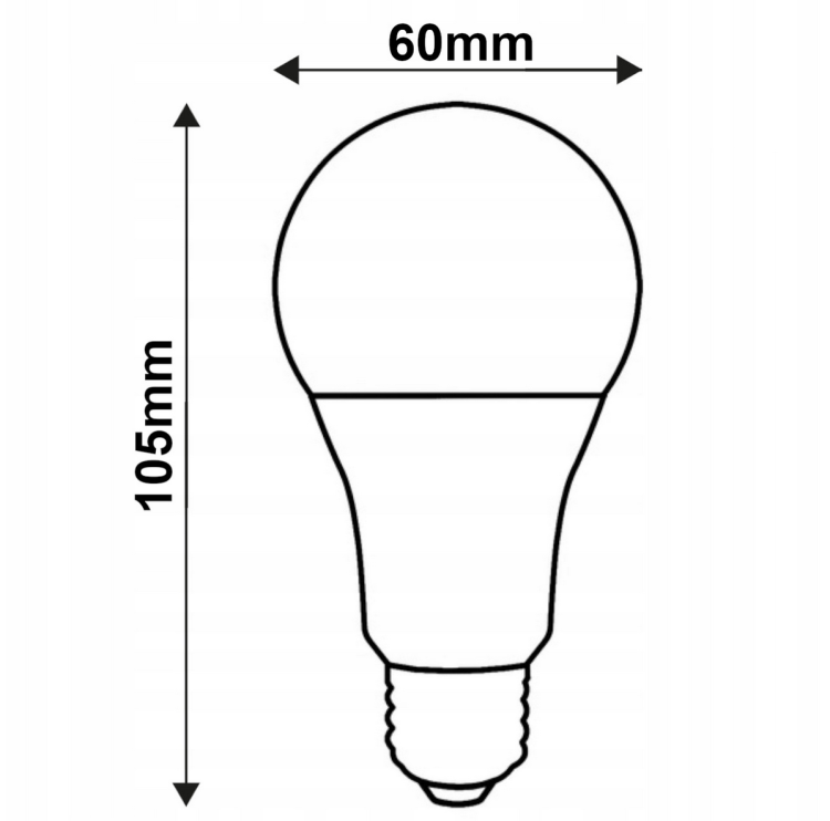 Żarówka LED Filament Amber E27 - 6W - barwa ciepła