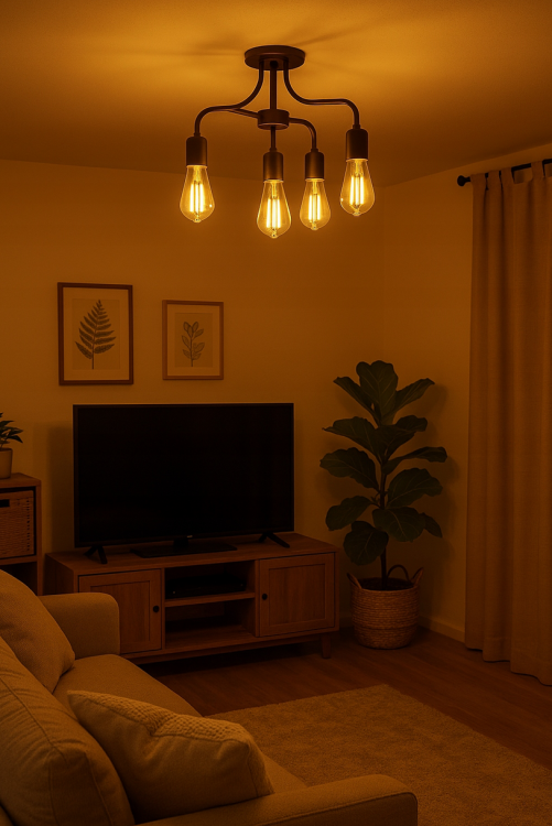 Żarówka LED Filament E27 - ST64 - 8W - barwa ciepła