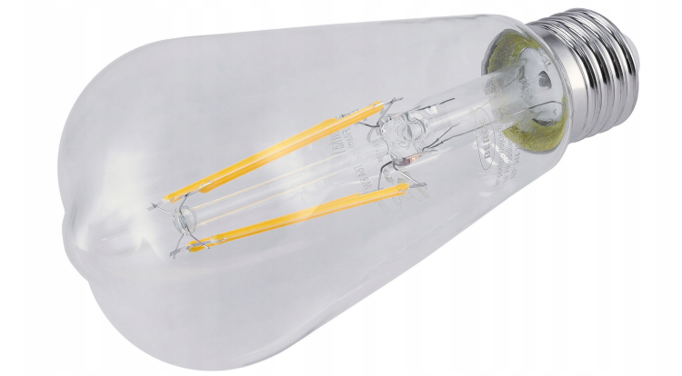 Żarówka LED Filament E27 - ST64 - 8W - barwa ciepła