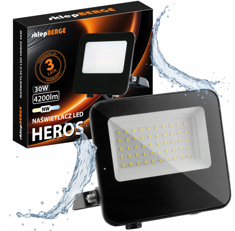 Naświetlacz LED Heros 30W - IP65 - biały neutralny