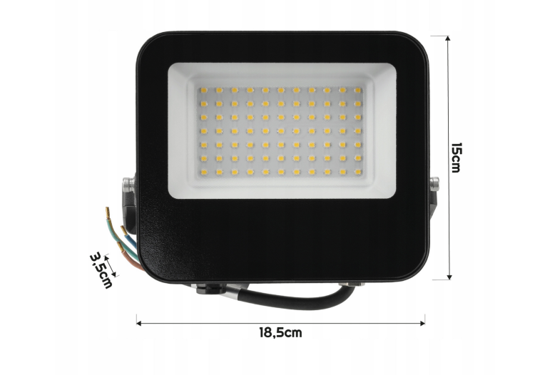 Naświetlacz LED Heros 50W - IP65 - biały neutralny