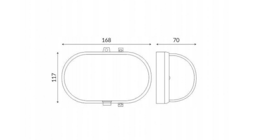 Lampa LED kanałowa 8W - 230V - 4000K - IP54