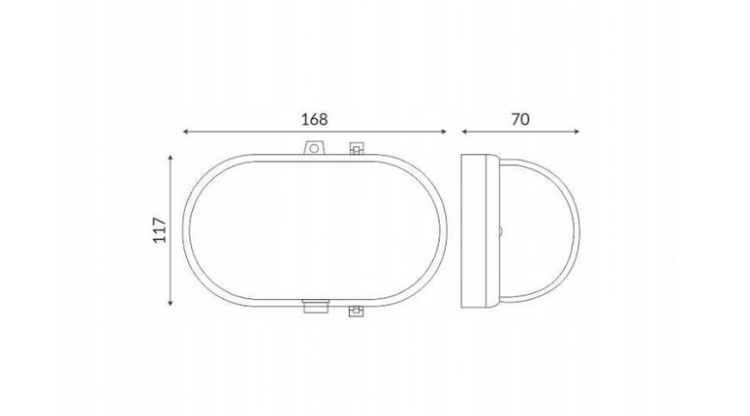 Lampa LED kanałowa 8W - 230V - 4000K - IP54