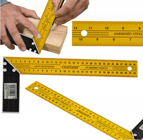 Kątownik stolarski budowlany uniwersalny z podziałką 30cm