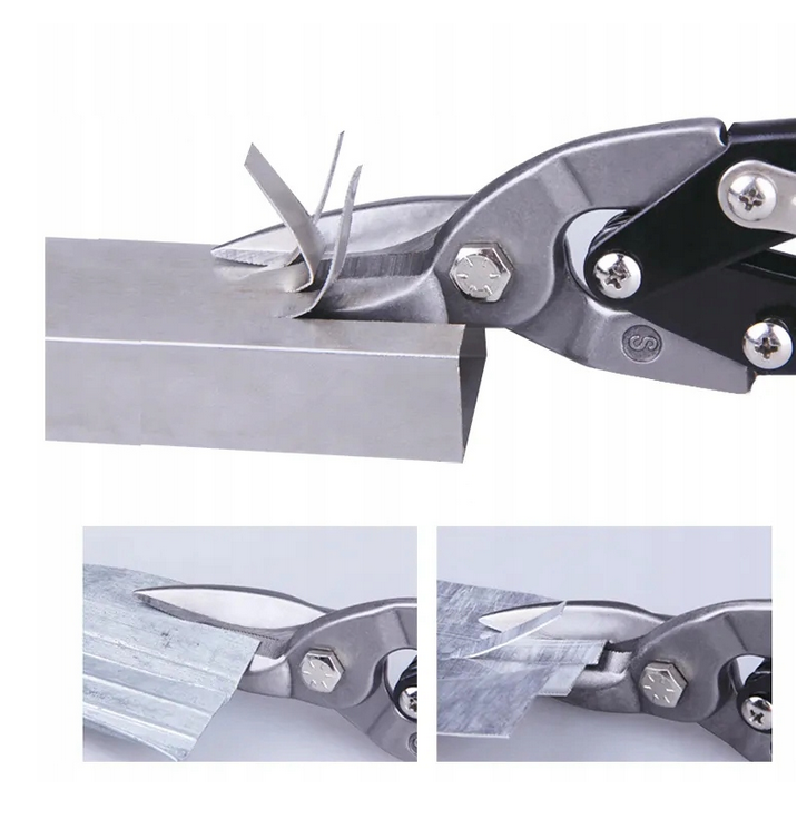 Nożyce do cięcia blachy metalu stali 250mm proste CrV
