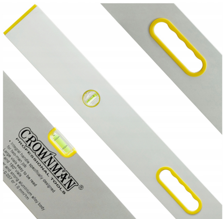 Poziomica aluminiowa z uchwytami 2M