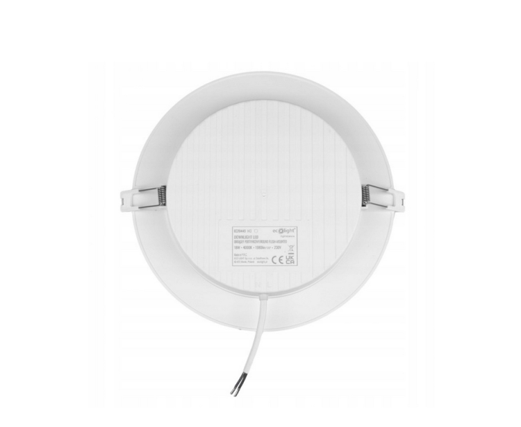 Panel LED okrągły wpuszczany 18W - barwa neutralna