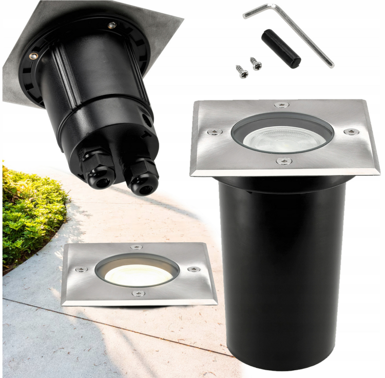 Lampa najazdowa LED IP65 - GU10 - 230V - do kostki