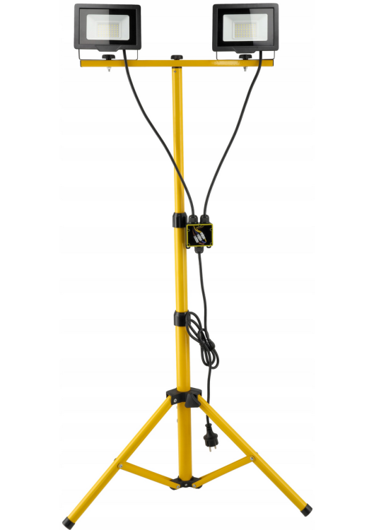 Zestaw naświetlacz LED 2x50W ze statywem - barwa zimna