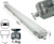 Oprawa hermetyczna LED 2x120cm z rozbłyśnikiem - IP65